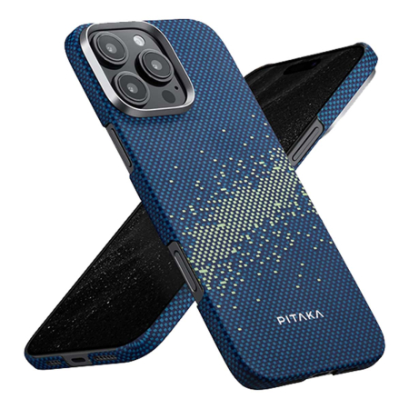 Арамидный чехол для iPhone 16 Pro Max с MagSafe Pitaka Moment StarPeak Ultra-Slim Case (KI1602PMYG) Арамидный чехол для iPhone 16 Pro Max с MagSafe Pitaka Moment StarPeak Ultra-Slim Case (KI1602PMYG)