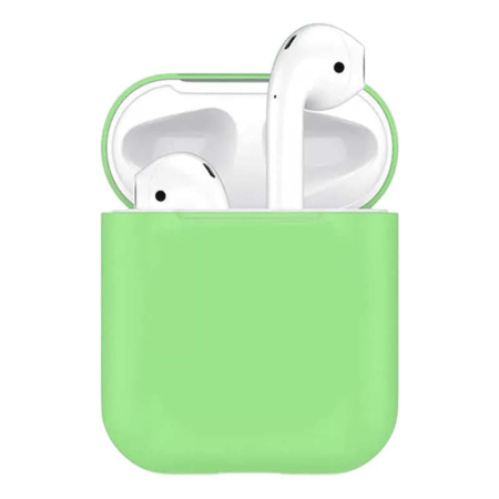 Чехол для Apple AirPods 1/2 Silicone Case Spearmint Green, мятно-зеленый Чехол для Apple AirPods 1/2 Silicone Case Spearmint Green, мятно-зеленый