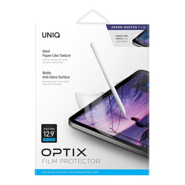 Стекло для iPad Pro 12.9" (2018/21/22) UNIQ OPTIX (NPDP12.9(2021)-CLEAR) Прозрачный