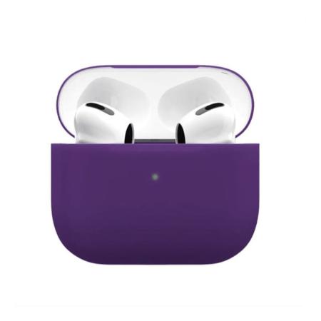 Силиконовый чехол с ремешком для AirPods Pro 2 Dark Purple, темно-фиолетовый Силиконовый чехол с ремешком для AirPods Pro 2 Dark Purple, темно-фиолетовый