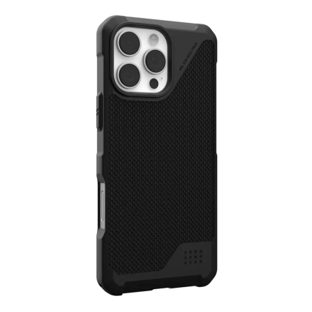 Чехол с поддержкой MAGSAFE Uag Metropolis LT ткань Kevlar для iPhone 16 Pro Max 6.9", цвет черный  (Kevlar Black) Чехол с поддержкой MAGSAFE Uag Metropolis LT ткань Kevlar для iPhone 16 Pro Max 6.9", цвет черный  (Kevlar Black)