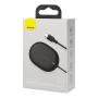 Беспроводное зарядное устройство 15w Baseus Light Magnetic Wireless Charger, Type-C кабель 1,5 м (WXQJ-01) Black, черный Беспроводное зарядное устройство 15w Baseus Light Magnetic Wireless Charger, Type-C кабель 1,5 м (WXQJ-01) Black, черный