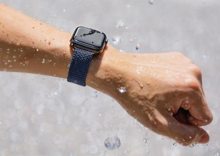 Ремешок UNIQ для Apple Watch 42/44/45 мм ASPEN Strap Braided (44MM-ASPOBLU) Синий Ремешок UNIQ для Apple Watch 42/44/45 мм ASPEN Strap Braided (44MM-ASPOBLU) Синий