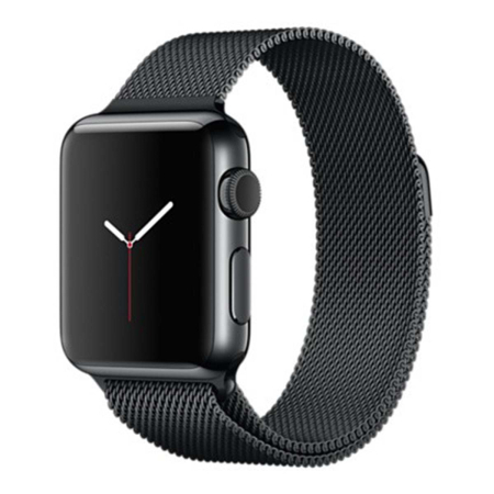 Ремешок Gurdini Milanese Loop (миланский сетчатый-17) Apple Watch 38mm/40mm Space Black Ремешок Gurdini Milanese Loop (миланский сетчатый-17) Apple Watch 38mm/40mm Space Black
