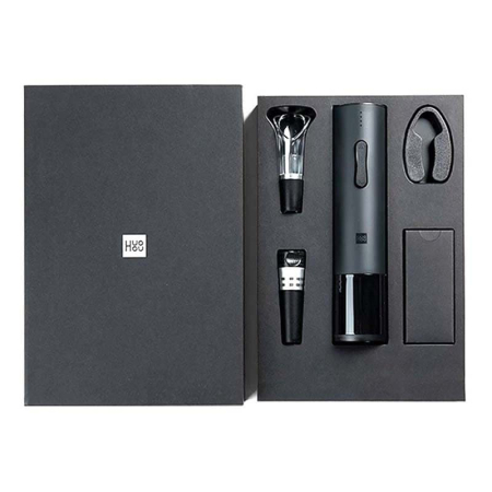 Винный набор Xiaomi Huo Hou Electric Wine Bottle Opener Basic 4в1 (HU0047) Черный Винный набор Xiaomi Huo Hou Electric Wine Bottle Opener Basic 4в1 (HU0047) Черный