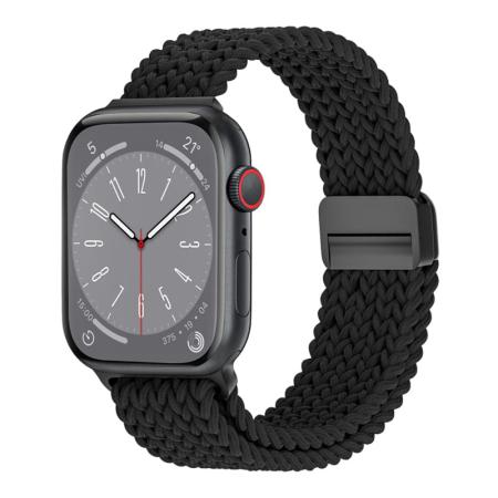Ремешок для Apple Watch 38/40/41 мм WiWU Nylon Braided Magnetic (Wi-WB004) Черный Ремешок для Apple Watch 38/40/41 мм WiWU Nylon Braided Magnetic (Wi-WB004) Черный