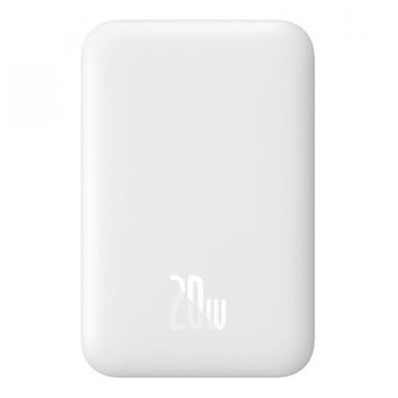 Внешний аккумулятор Baseus Magnetic Wireless Charging Power Bank 6000mAh 20W с MagSafe PPCXW06 (PPCX020002) Белый Внешний аккумулятор Baseus Magnetic Wireless Charging Power Bank 6000mAh 20W с MagSafe PPCXW06 (PPCX020002) Белый