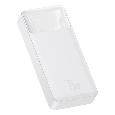 Внешний аккумулятор Baseus Bipow Digital Display Power Bank 20000mAh 15W (PPDML-J02) Белый Внешний аккумулятор Baseus Bipow Digital Display Power Bank 20000mAh 15W (PPDML-J02) Белый