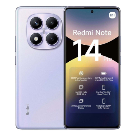 Xiaomi Redmi Note 14 Pro 12/512Gb Aurora Purple, фиолетовый Xiaomi Redmi Note 14 Pro 12/512Gb Aurora Purple, фиолетовый