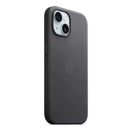 Чехол Кожаный Apple iPhone 15 с MagSafe Black, черный Чехол Кожаный Apple iPhone 15 с MagSafe Black, черный