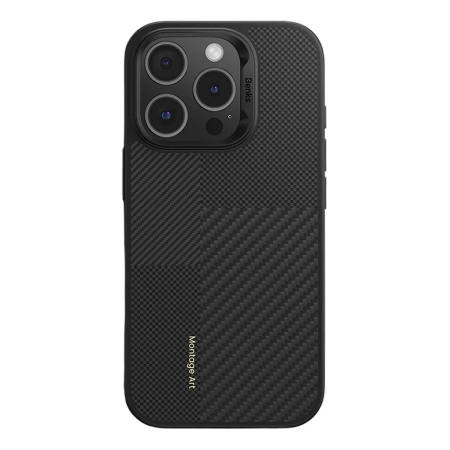 Чехол для iPhone 16 Pro Max UNIQ Keva Max Black, чёрный Чехол для iPhone 16 Pro Max UNIQ Keva Max Black, чёрный