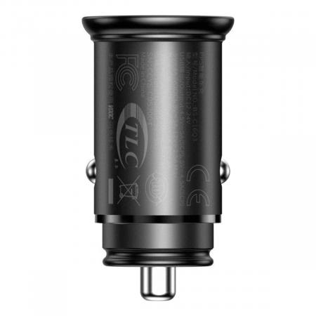 Автомобильное зарядное устройство Baseus Circular Metal PPS Quick Charger Car Charger 30W (CCYS-C01) Черный Автомобильное зарядное устройство Baseus Circular Metal PPS Quick Charger Car Charger 30W (CCYS-C01) Черный