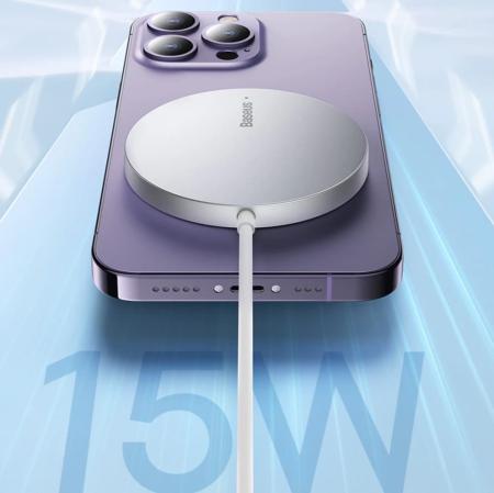 Беспроводное зарядное устройство Baseus Simple Mini3 Magnetic Wireless Charger 15W CCJJ040012 (BS-W529) White, белый Беспроводное зарядное устройство Baseus Simple Mini3 Magnetic Wireless Charger 15W CCJJ040012 (BS-W529) White, белый