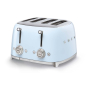 Тостер на 4 ломтика SMEG 50s style (TSF03PBEU) Пастельный голубой Тостер на 4 ломтика SMEG 50s style (TSF03PBEU) Пастельный голубой