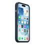 Чехол Кожаный Apple iPhone 15 с MagSafe Blue, синий Чехол Кожаный Apple iPhone 15 с MagSafe Blue, синий