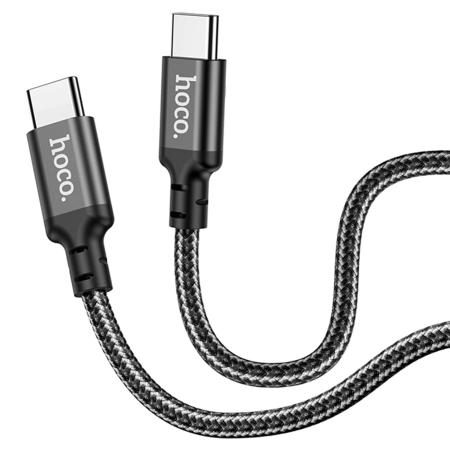 Кабель hoco. Super Fast Charging Data Cable разъем Type-C – Type-C, 1 м (X14) Черный Кабель hoco. Super Fast Charging Data Cable разъем Type-C – Type-C, 1 м (X14) Черный