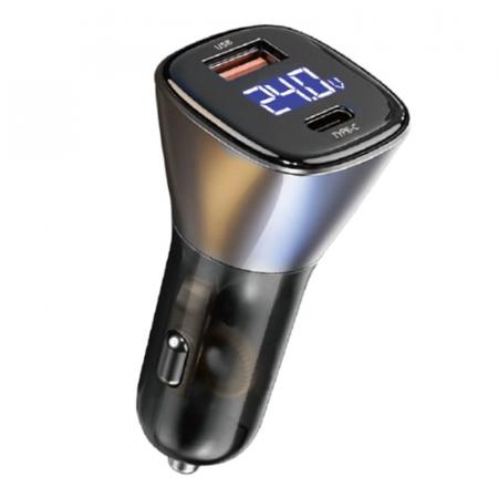 Автомобильное зарядное устройство WiWU Car Charger (PC500) Серый Автомобильное зарядное устройство WiWU Car Charger (PC500) Серый