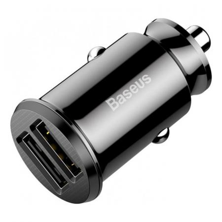 Автомобильное зарядное устройство Baseus 2 USB 3.1A Grain Car Charger (CCALL-ML01) Черный Автомобильное зарядное устройство Baseus 2 USB 3.1A Grain Car Charger (CCALL-ML01) Черный