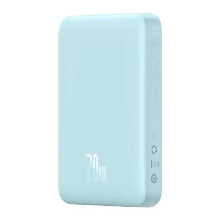 Внешний аккумулятор Baseus Magnetic Wireless Charging power bank с поддержкой беспроводной зарядки 10000mAh 20W (PPCXM10) Голубой Внешний аккумулятор Baseus Magnetic Wireless Charging power bank с поддержкой беспроводной зарядки 10000mAh 20W (PPCXM10) Голубой