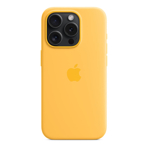 Чехол Silicone Case для Apple iPhone 15 Pro с MagSafe Yellow, Желтый