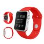 Силиконовый ремешок для Apple Watch 42/44 мм Red, красный Силиконовый ремешок для Apple Watch 42/44 мм Red, красный