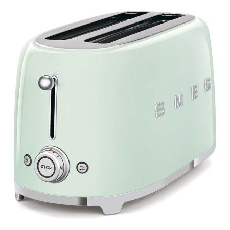 Тостер на 4 ломтика SMEG 50s style (TSF02PGEU) Пастельный зеленый Тостер на 4 ломтика SMEG 50s style (TSF02PGEU) Пастельный зеленый