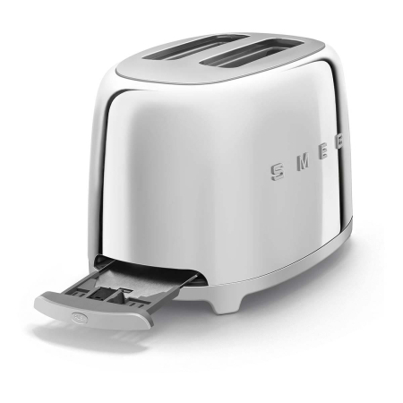 Тостер на 2 ломтика SMEG 50s style (TSF01SSEU) Хром Тостер на 2 ломтика SMEG 50s style (TSF01SSEU) Хром
